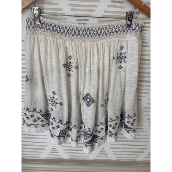 Free People Women’s Medium Boho Embroidered Strapless Tube Top Shirt - Picture 4 of 6